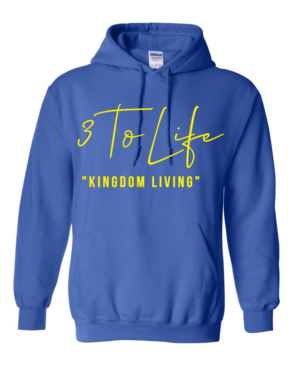 "Kingdom Living Hoodie Royal Blue & Gold"