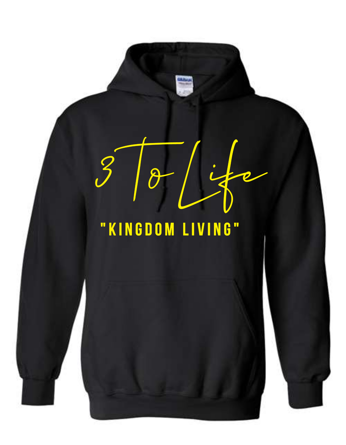"Kingdom Living Hoodie Black & Gold"